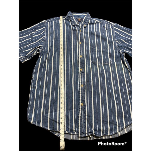 Coliseum World Explorer Vintage Button Down Denim Sz XL - Picture 2 of 4